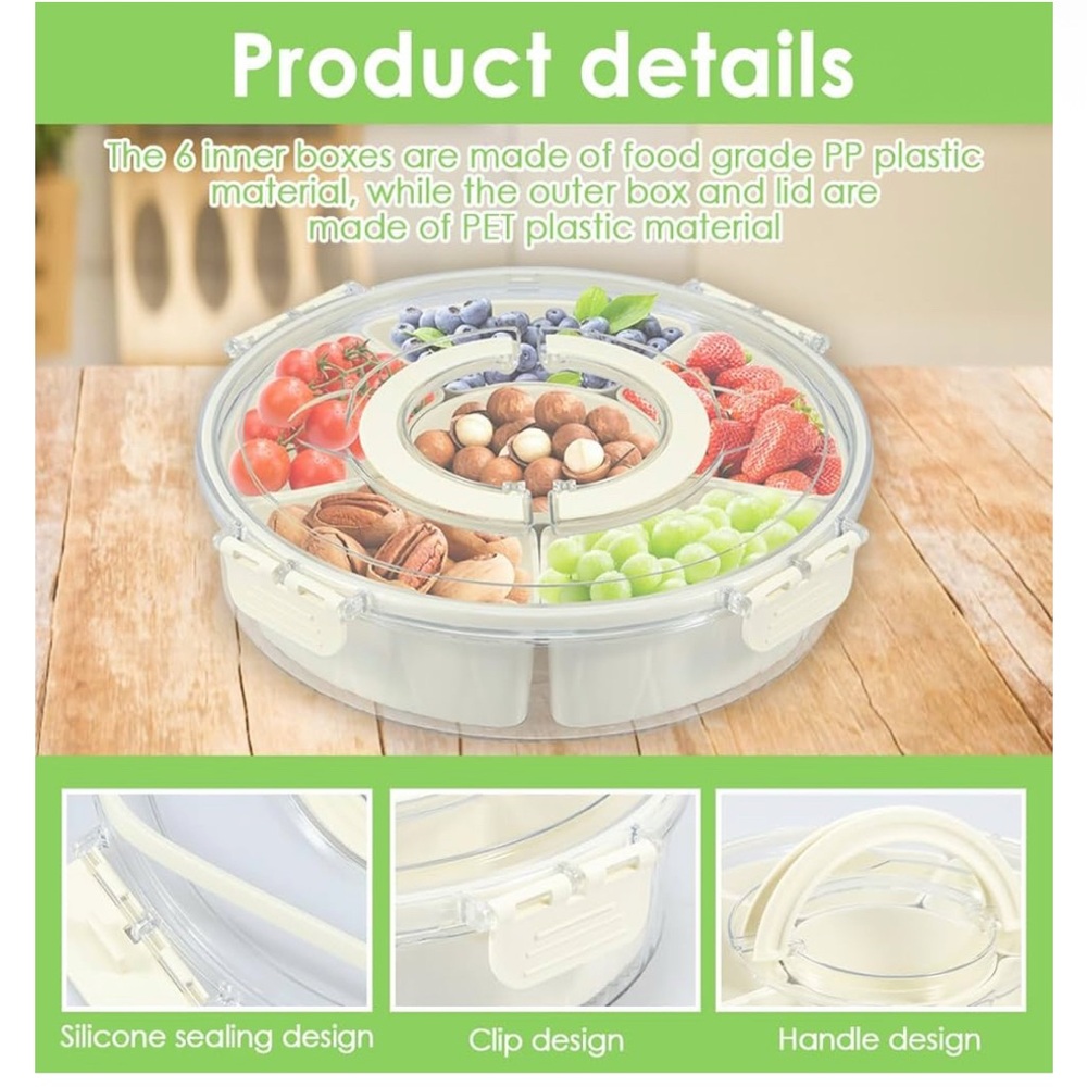 Divided rotating Food Server - Picture 4 of 7